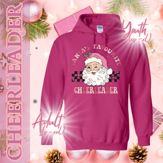 Santa's Favourite Cheerleader Hoodie - YOUTH SIZES